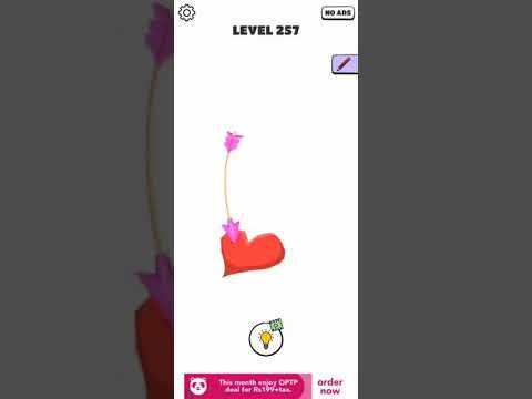 Video guide by Chaker Gamer: Draw a Line: Tricky Brain Test Level 257 #drawaline