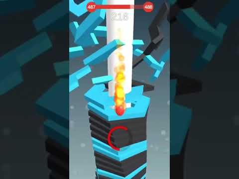 Video guide by Jerry Plays: Stack Ball 3D Level 487 #stackball3d