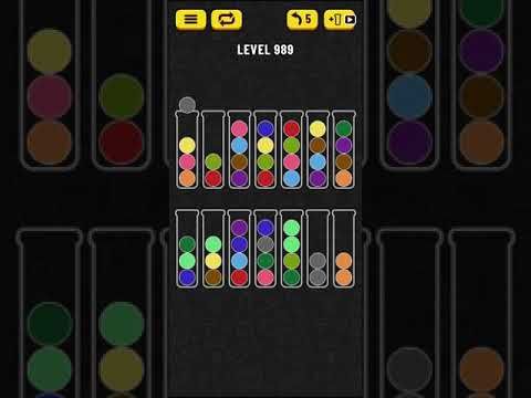 Video guide by Mobile games: Ball Sort Puzzle Level 989 #ballsortpuzzle