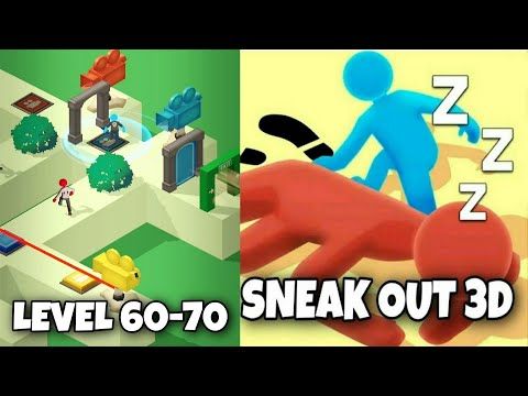 Video guide by KSArcade: Sneak Out 3D Level 60-70 #sneakout3d