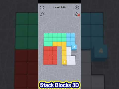 Video guide by Cat Shabo: Stack Blocks 3D Level 869 #stackblocks3d