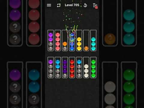 Video guide by justforfun: Ball Sort Color Water Puzzle Level 705 #ballsortcolor