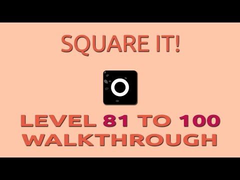 Video guide by Puzzle It Out!: ■ Square it! Level 81 #squareit
