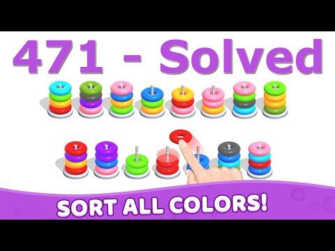 Video guide by Mobile Puzzle Games: Hoop Stack Level 471 #hoopstack