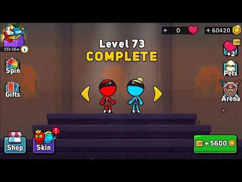 Video guide by Happy Game Time: Red & Blue Stickman Level 71 #redampblue