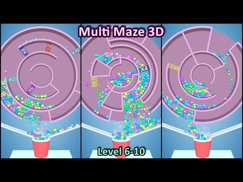 Video guide by FireGaming: Multi Maze 3D Level 6-10 #multimaze3d