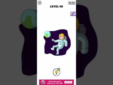 Video guide by Chaker Gamer: Draw a Line: Tricky Brain Test Level 48 #drawaline