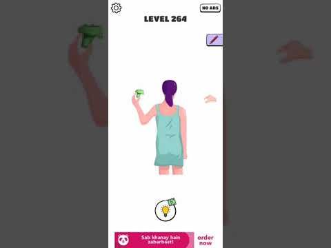 Video guide by Chaker Gamer: Draw a Line: Tricky Brain Test Level 264 #drawaline