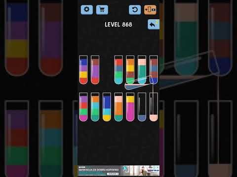 Video guide by ITA Gaming: Water Color Sort Level 868 #watercolorsort