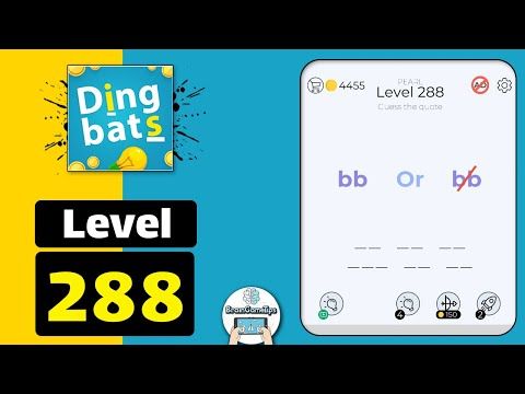 Video guide by BrainGameTips: Dingbats! Level 288 #dingbats