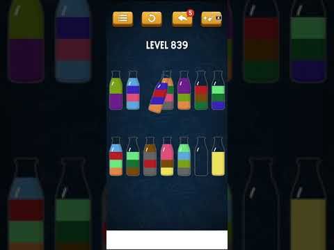 Video guide by Mobile games: Soda Sort Puzzle Level 839 #sodasortpuzzle