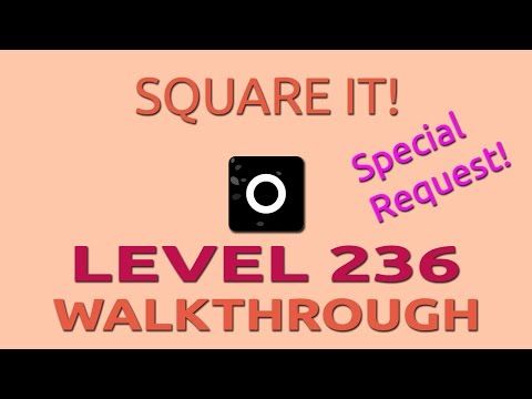 Video guide by Puzzle It Out!: ■ Square it! Level 236 #squareit