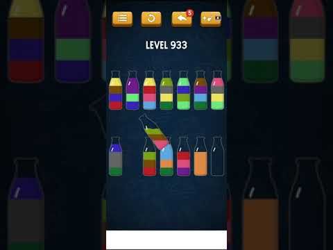 Video guide by Mobile games: Soda Sort Puzzle Level 933 #sodasortpuzzle