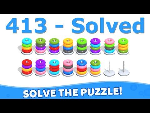 Video guide by Mobile Puzzle Games: Hoop Stack Level 413 #hoopstack