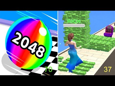 Video guide by APKNo1 - Gaming Channel: Ball Run 2048 Level 51-70 #ballrun2048