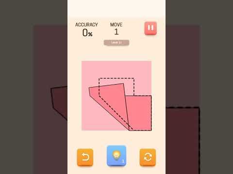 Video guide by Faraz Ali: Paper Folding Puzzle Level 11 #paperfoldingpuzzle