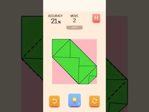 Video guide by Faraz Ali: Paper Folding Puzzle Level 9 #paperfoldingpuzzle