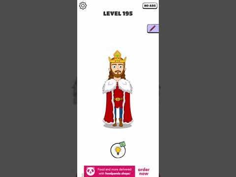 Video guide by Chaker Gamer: Draw a Line: Tricky Brain Test Level 195 #drawaline