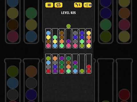 Video guide by Mobile games: Ball Sort Puzzle Level 925 #ballsortpuzzle