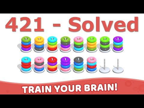 Video guide by Mobile Puzzle Games: Hoop Stack Level 421 #hoopstack