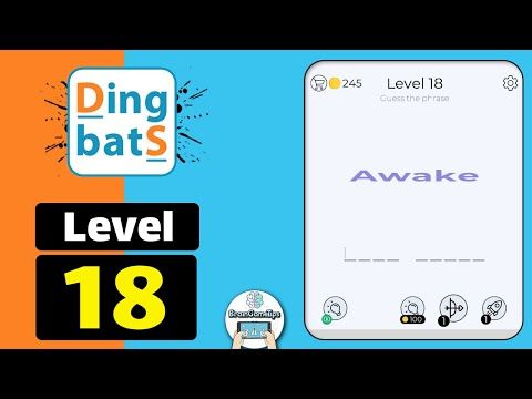 Video guide by BrainGameTips: Dingbats! Level 18 #dingbats
