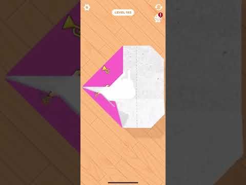 Video guide by Emoji Rush: Paper Fold Level 163 #paperfold