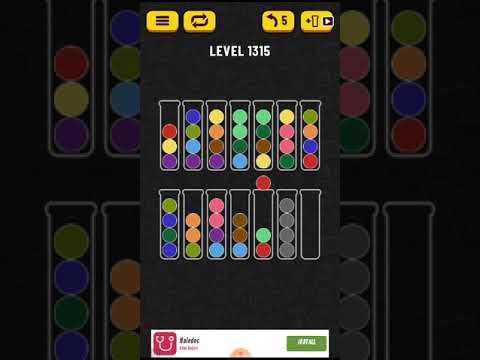Video guide by rayshifa xx: Ball Sort Puzzle Level 1315 #ballsortpuzzle