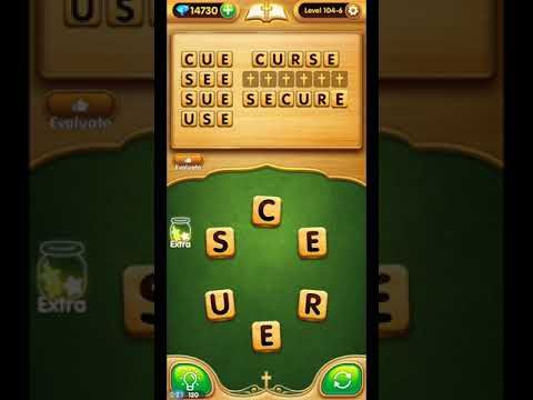 Video guide by ETPC EPIC TIME PASS CHANNEL: Bible Word Puzzle Chapter 104 - Level 6 #biblewordpuzzle