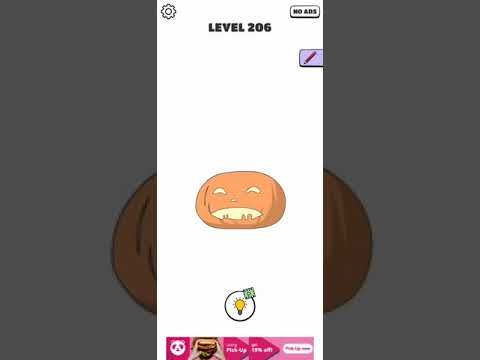 Video guide by Chaker Gamer: Draw a Line: Tricky Brain Test Level 206 #drawaline