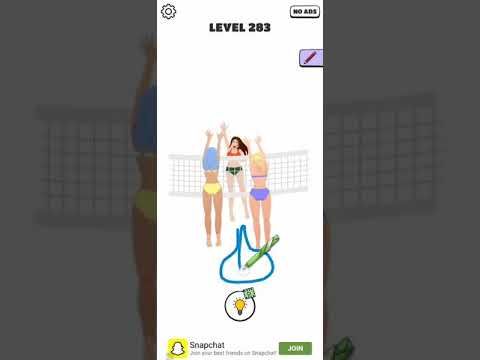 Video guide by Chaker Gamer: Draw a Line: Tricky Brain Test Level 283 #drawaline