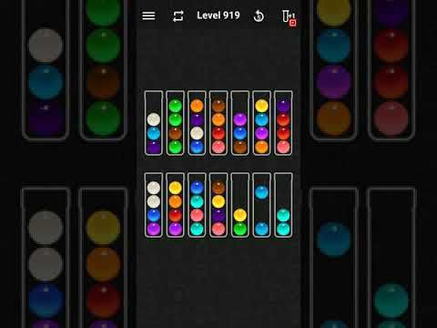 Video guide by justforfun: Ball Sort Color Water Puzzle Level 919 #ballsortcolor