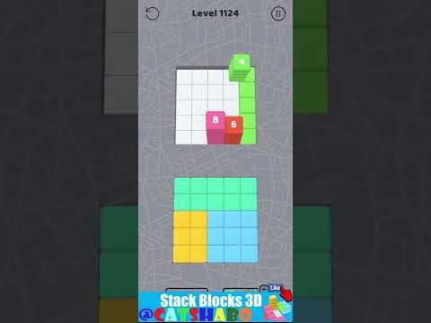 Video guide by Cat Shabo: Stack Blocks 3D Level 1124 #stackblocks3d