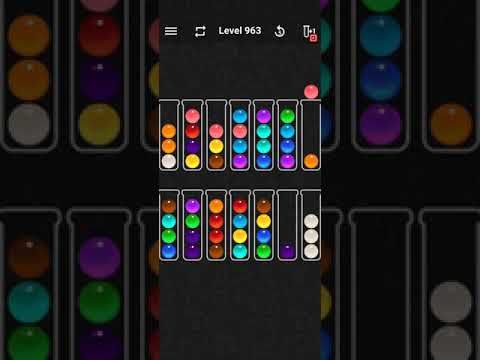 Video guide by justforfun: Ball Sort Color Water Puzzle Level 963 #ballsortcolor