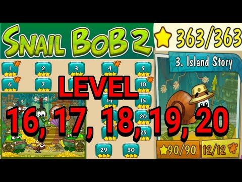 Video guide by PRAMONEZ LOMBOK: Snail Bob 2 Level 16-20 #snailbob2