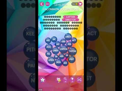 Video guide by ETPC EPIC TIME PASS CHANNEL: Word Pearls Level 500 #wordpearls