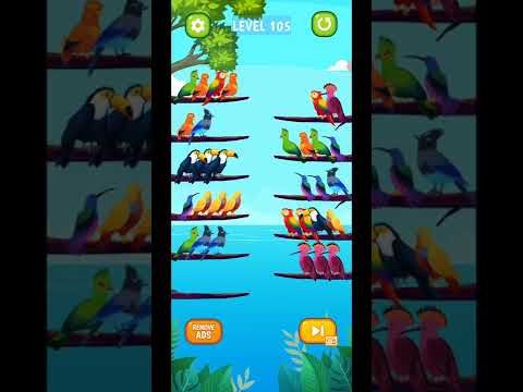 Video guide by Fazie Gamer: Bird Sort Puzzle Level 105 #birdsortpuzzle