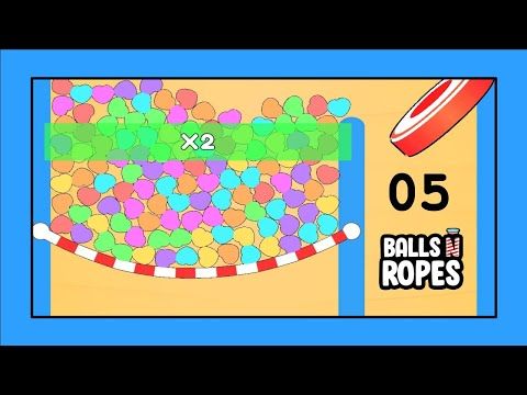 Video guide by BaGu Play: Balls and Ropes Level 41-50 #ballsandropes