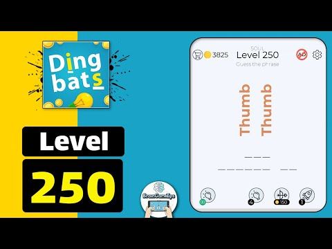 Video guide by BrainGameTips: Dingbats! Level 250 #dingbats
