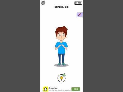 Video guide by Chaker Gamer: Draw a Line: Tricky Brain Test Level 22 #drawaline