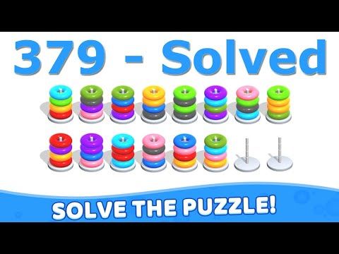 Video guide by Mobile Puzzle Games: Hoop Stack Level 379 #hoopstack