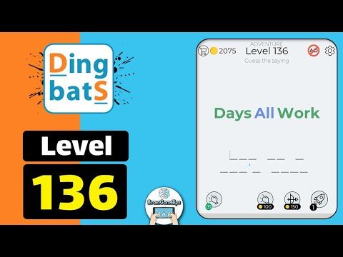 Video guide by BrainGameTips: Dingbats! Level 136 #dingbats