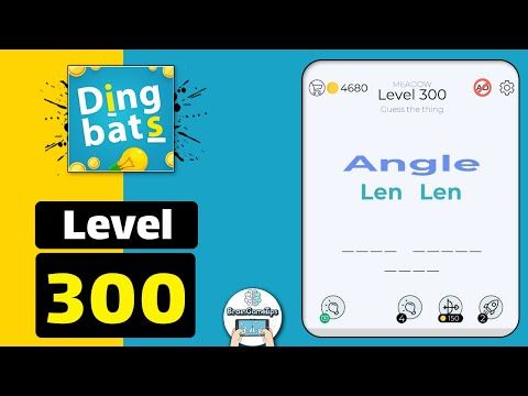 Video guide by BrainGameTips: Dingbats! Level 300 #dingbats