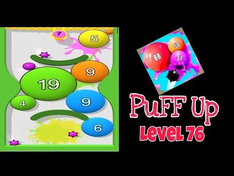 Video guide by Cbgaming: Puff Up Level 76 #puffup