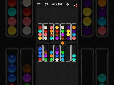 Video guide by justforfun: Ball Sort Color Water Puzzle Level 853 #ballsortcolor