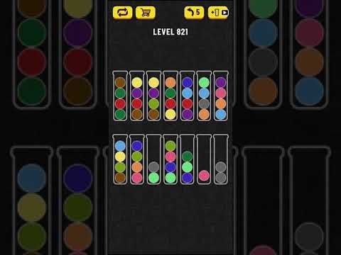 Video guide by Mobile games: Ball Sort Puzzle Level 821 #ballsortpuzzle