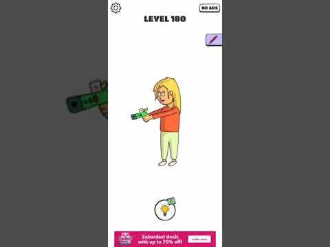 Video guide by Chaker Gamer: Draw a Line: Tricky Brain Test Level 180 #drawaline