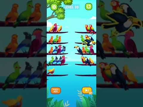 Video guide by HelpingHand: Bird Sort Puzzle Level 20 #birdsortpuzzle