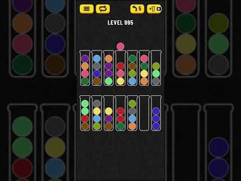 Video guide by Mobile games: Ball Sort Puzzle Level 995 #ballsortpuzzle