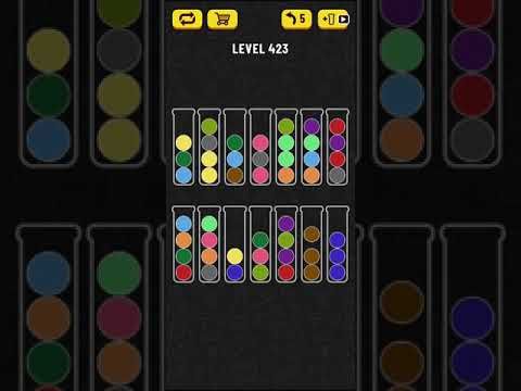 Video guide by Mobile games: Ball Sort Puzzle Level 423 #ballsortpuzzle