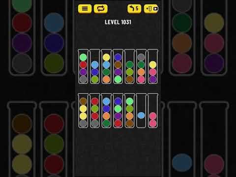 Video guide by Mobile games: Ball Sort Puzzle Level 1031 #ballsortpuzzle